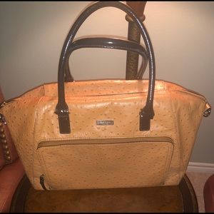 Kate Spade Brown Ostrich Leather Purse